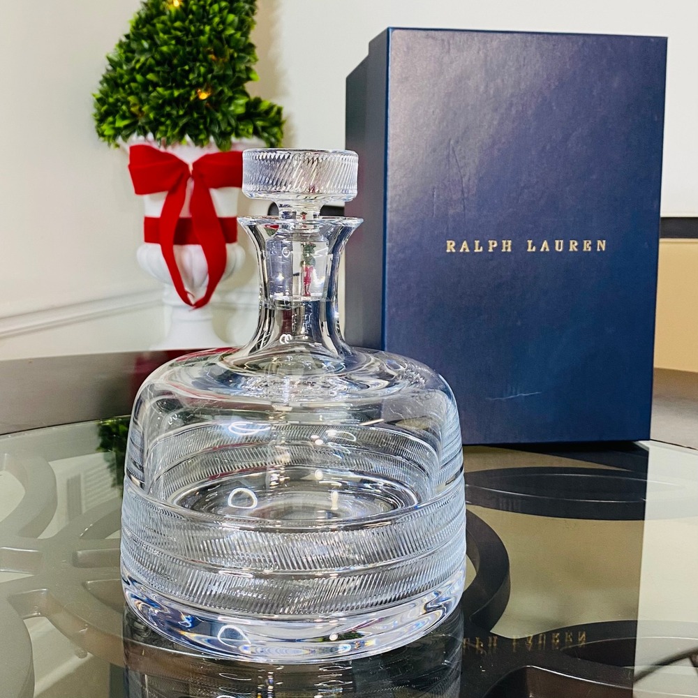 Ralph Lauren Home Remy Decanter Made in Slovenia New In Box